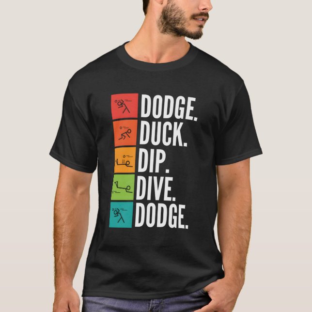 Camiseta Buceo de pato I Ball Games I Funny Dodgeball Para  (Anverso)