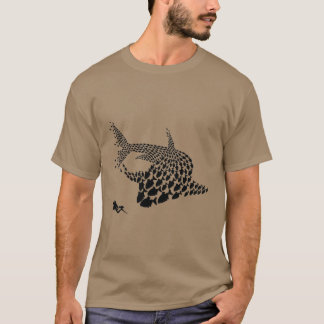 Camiseta Buceo de Peces Tiburón Buzo buzo tanque máscara Ar