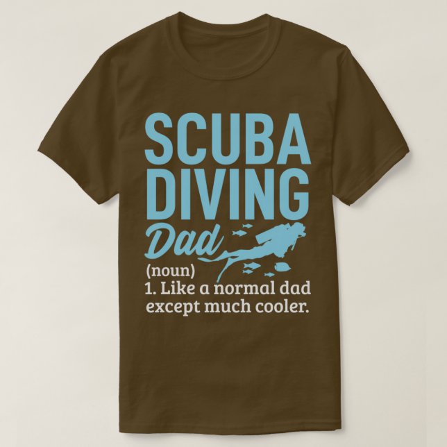 Camiseta Buceo de Scuba definición padre Día de los padres  (Diseño del anverso)