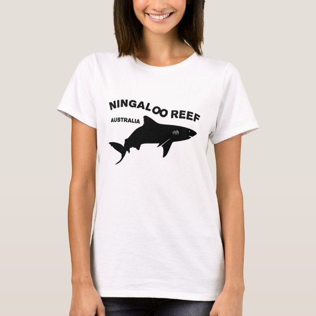 Camiseta Buceo De Tiburón En Australia, Arrecife Ningaloo (Anverso)