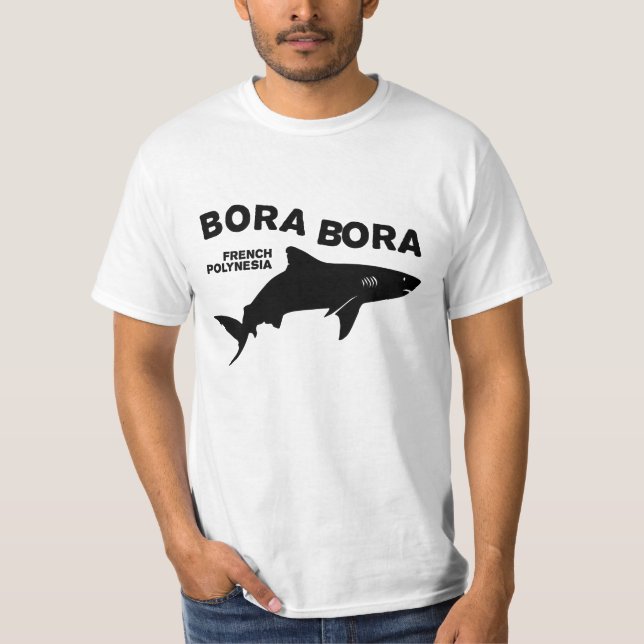 Camiseta Buceo De Tiburón En Bora Bora (Anverso)