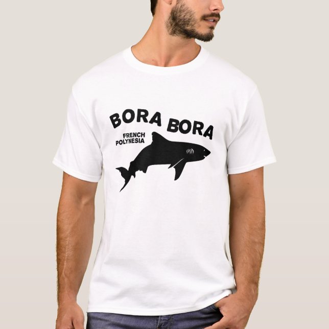 Camiseta Buceo De Tiburón En Bora Bora (Anverso)