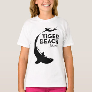 Camiseta Buceo de tiburones en la playa de Tiger