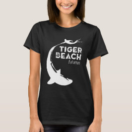 Camiseta Buceo de tiburones en la playa de Tiger