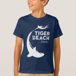 Camiseta Buceo de tiburones en la playa de Tiger