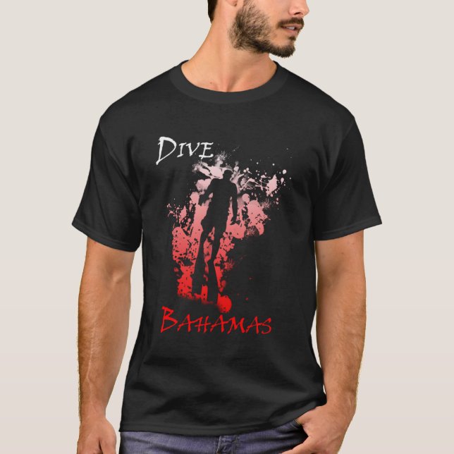 Camiseta Buceo de vacaciones en las Bahamas (Anverso)