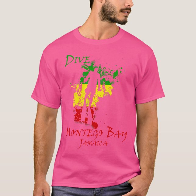 Camiseta Buceo de vacaciones en Montego Bay Jamaica (Anverso)
