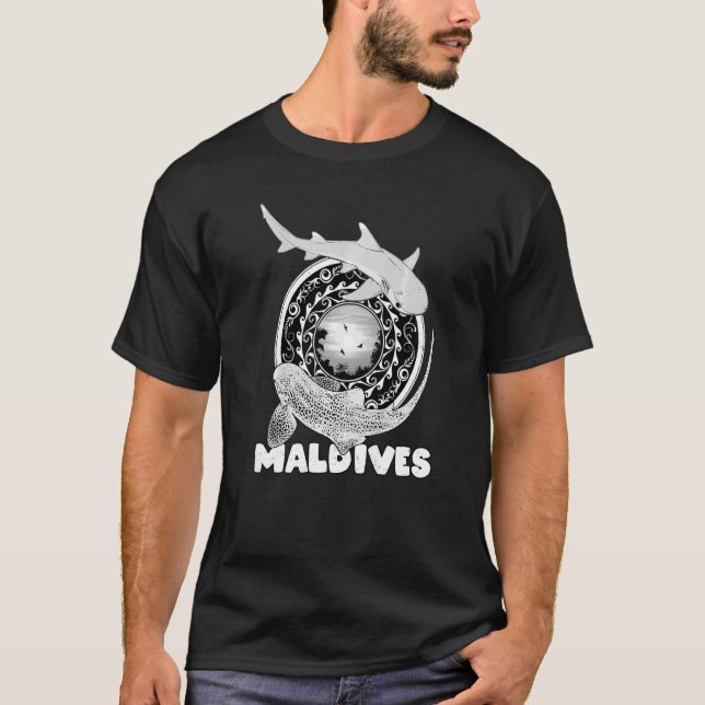 Camiseta Buceo del leopardo del tiburón blanco arrecife de  (Anverso)