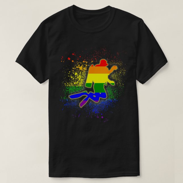 Camiseta Buceo del Orgullo LGBT (Diseño del anverso)