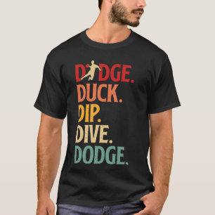 Camiseta Buceo del pato retro Funny Equipo de béisbol Ba