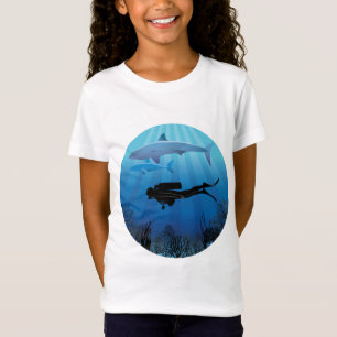 Camiseta Buceo del tiburón Buceador submarino