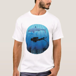 Camiseta Buceo del tiburón Buceador submarino
