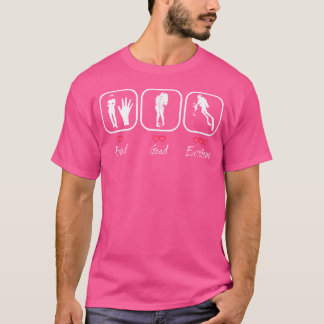 Camiseta Buceo divertido para buceadores Malo Bien Excelent