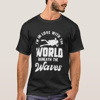 Camiseta Buceo en aguas abiertas Buzo de buceo submarino