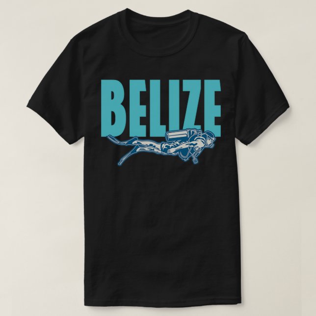 Camiseta Buceo en Belice Scuba (Diseño del anverso)