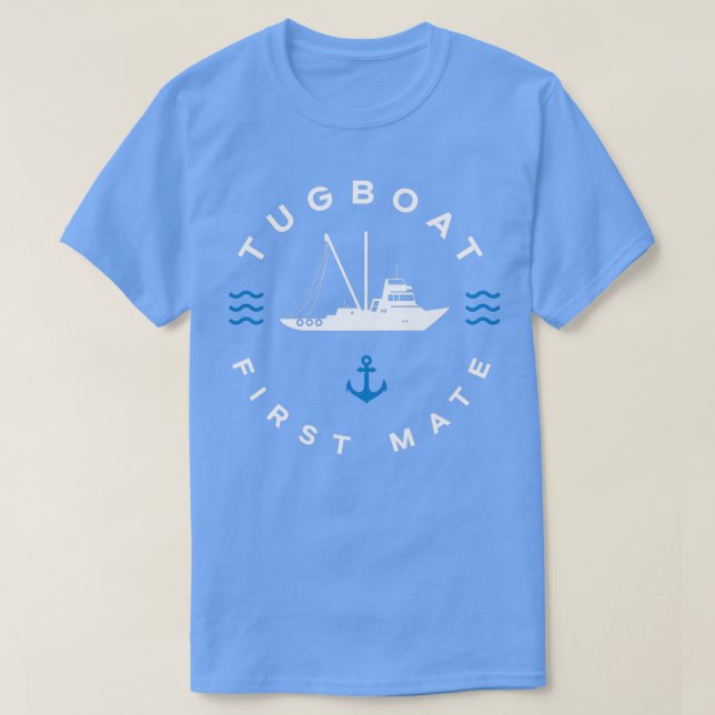 Camiseta Buceo en bote de Tugboat First Mate Funny (Diseño del anverso)