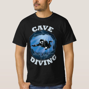 Camiseta Buceo en cueva - Buceador subacuático