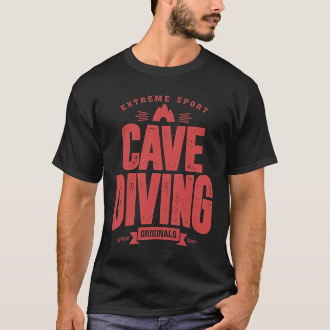 Camiseta Buceo en cueva - Regalo deportivo extremo (Anverso)