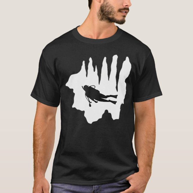 Camiseta Buceo en Cuevas Buceo en Cavernas Exploración Suba (Anverso)