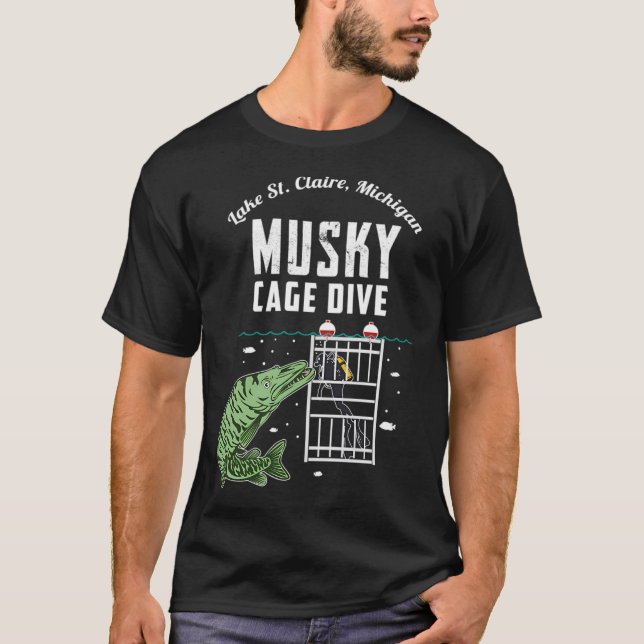 Camiseta Buceo en Jaula Musky (Anverso)