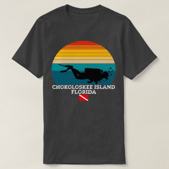 Camiseta Buceo en la isla de Chokoloskee (Diseño del anverso)