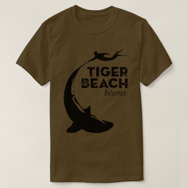 Camiseta Buceo en la playa de Tiger Beach Bahamas (Diseño del anverso)