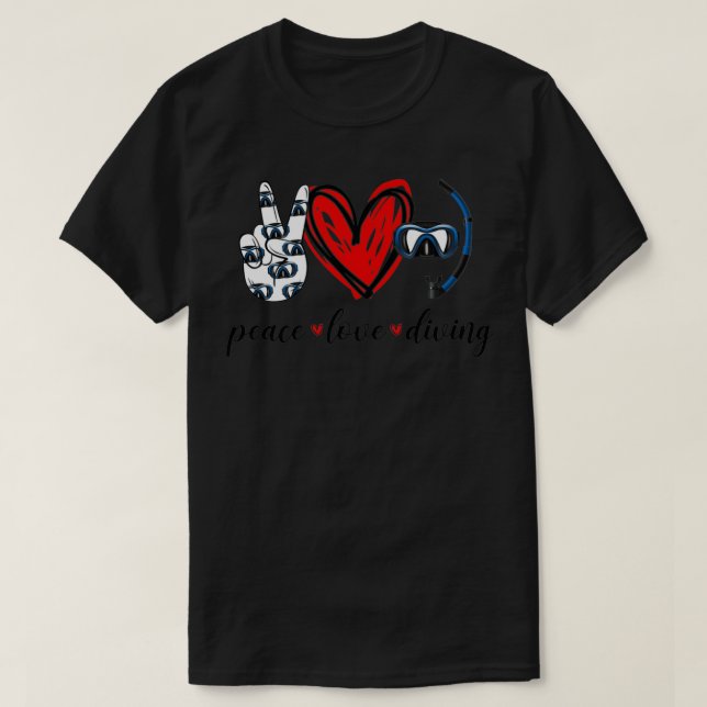 Camiseta buceo en paz (Diseño del anverso)