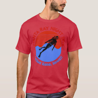 Camiseta Buceo en Scuba Manta Ray Noche