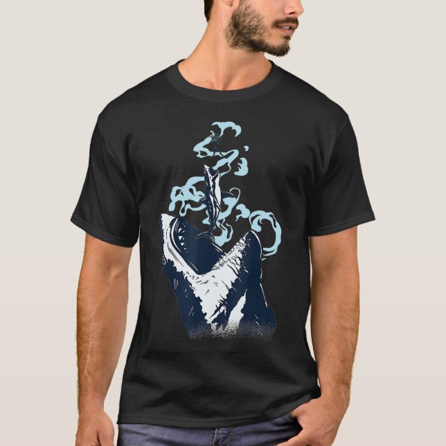 Camiseta Buceo en tiburón blanco grande (Anverso)