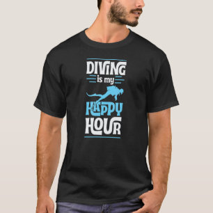 Camiseta Buceo Es Mi Hora Feliz Divemaster Instructor