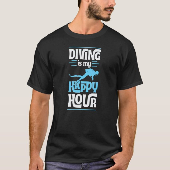 Camiseta Buceo Es Mi Hora Feliz Divemaster Instructor (Anverso)