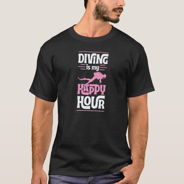 Camiseta Buceo Es Mi Hora Feliz Divemaster Instructor (Anverso)