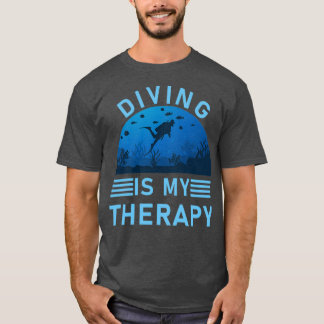 Camiseta Buceo Es Mi Terapia Buceo Scuba Buceo Scuba 4