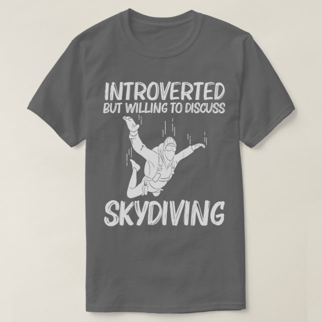 Camiseta Buceo Gracioso Para Hombres Mujeres Paracaidismo S (Diseño del anverso)