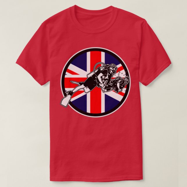 Camiseta Buceo Gran Bretaña (Diseño del anverso)