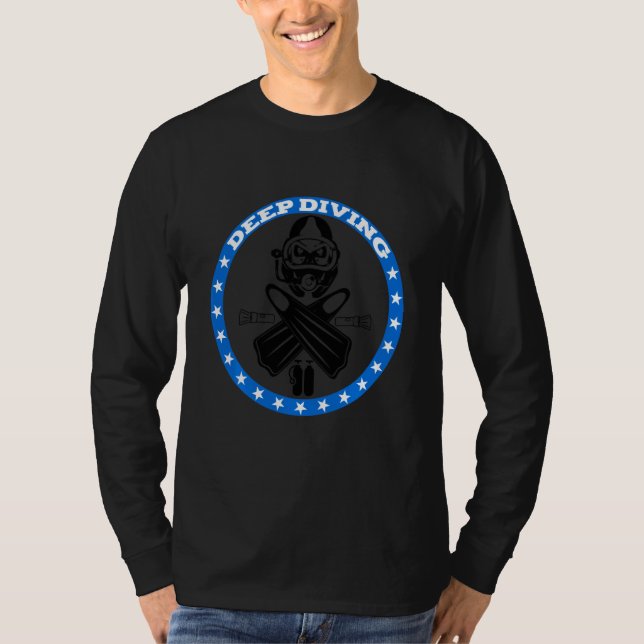 Camiseta Buceo Gratuito Buceadores Scuba (Anverso)