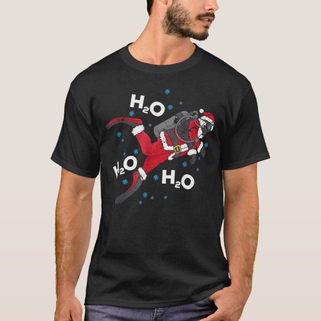 Camiseta Buceo H2o H2o H2o Pun Scuba (Anverso)