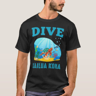 Camiseta Buceo Kailua Kona vacaciones de viaje Scuba