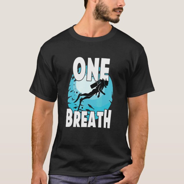 Camiseta Buceo libre de buceo libre de bucear un respiro (Anverso)
