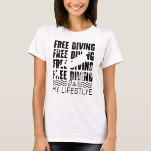 Camiseta Buceo libre es mi buceo apónico estilo de vida