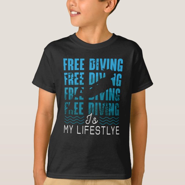 Camiseta Buceo libre es mi estilo de vida Apnoe buceo libre (Anverso)