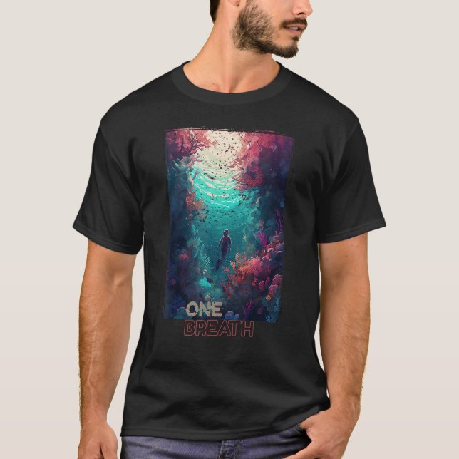 Camiseta Buceo libre - Un respiro, agua abierta y libre (Anverso)