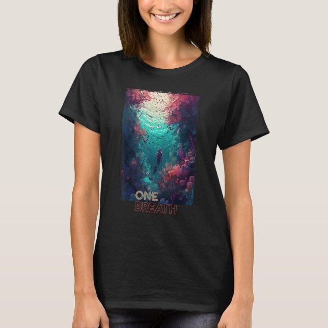 Camiseta Buceo libre - Un respiro, agua abierta y libre (Anverso)