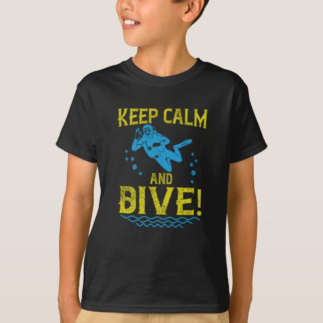 Camiseta Buceo - Mantén la calma y bucea (Anverso)