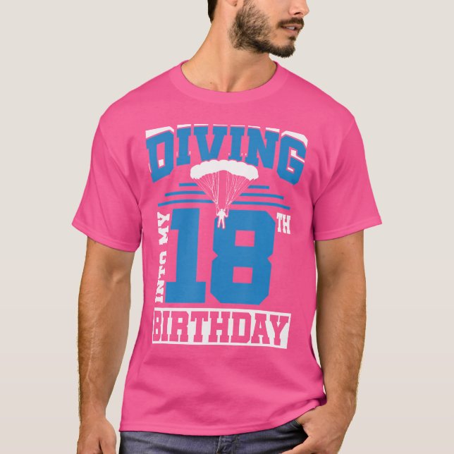 Camiseta Buceo Nacimiento Primera Vez Buceo 18º Nacimiento (Anverso)