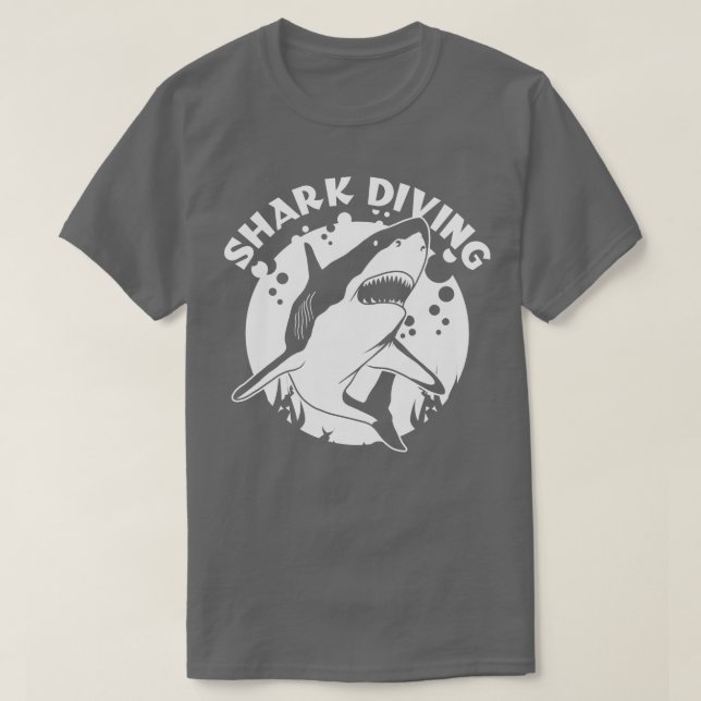Camiseta Buceo Nadando Con Tiburones (Diseño del anverso)