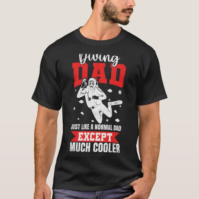Camiseta Buceo Papá Buceadores Scuba Diving Graphic (Anverso)