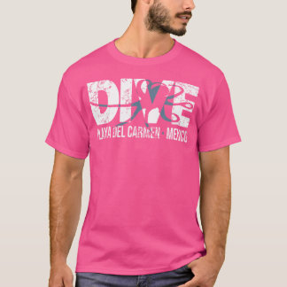Camiseta Buceo Playa Del Carmen México Octopus Scuba