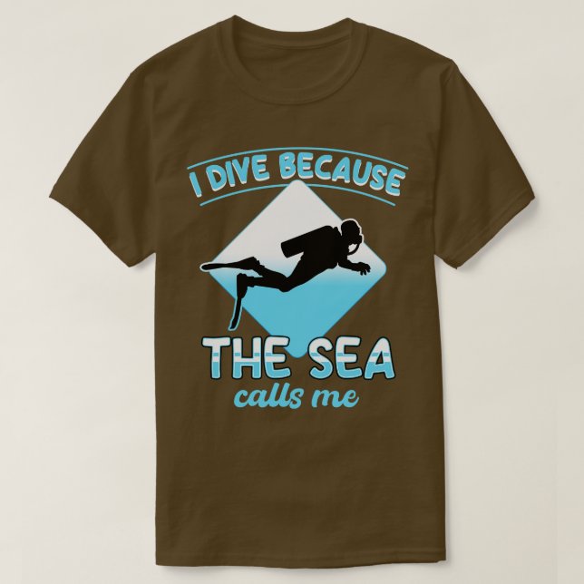 Camiseta Buceo Porque El Mar Me Llama (Diseño del anverso)