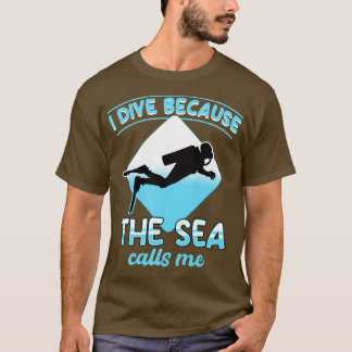 Camiseta Buceo Porque El Mar Me Llama